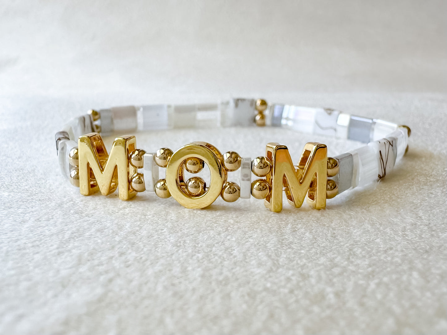 tila bead name bracelet