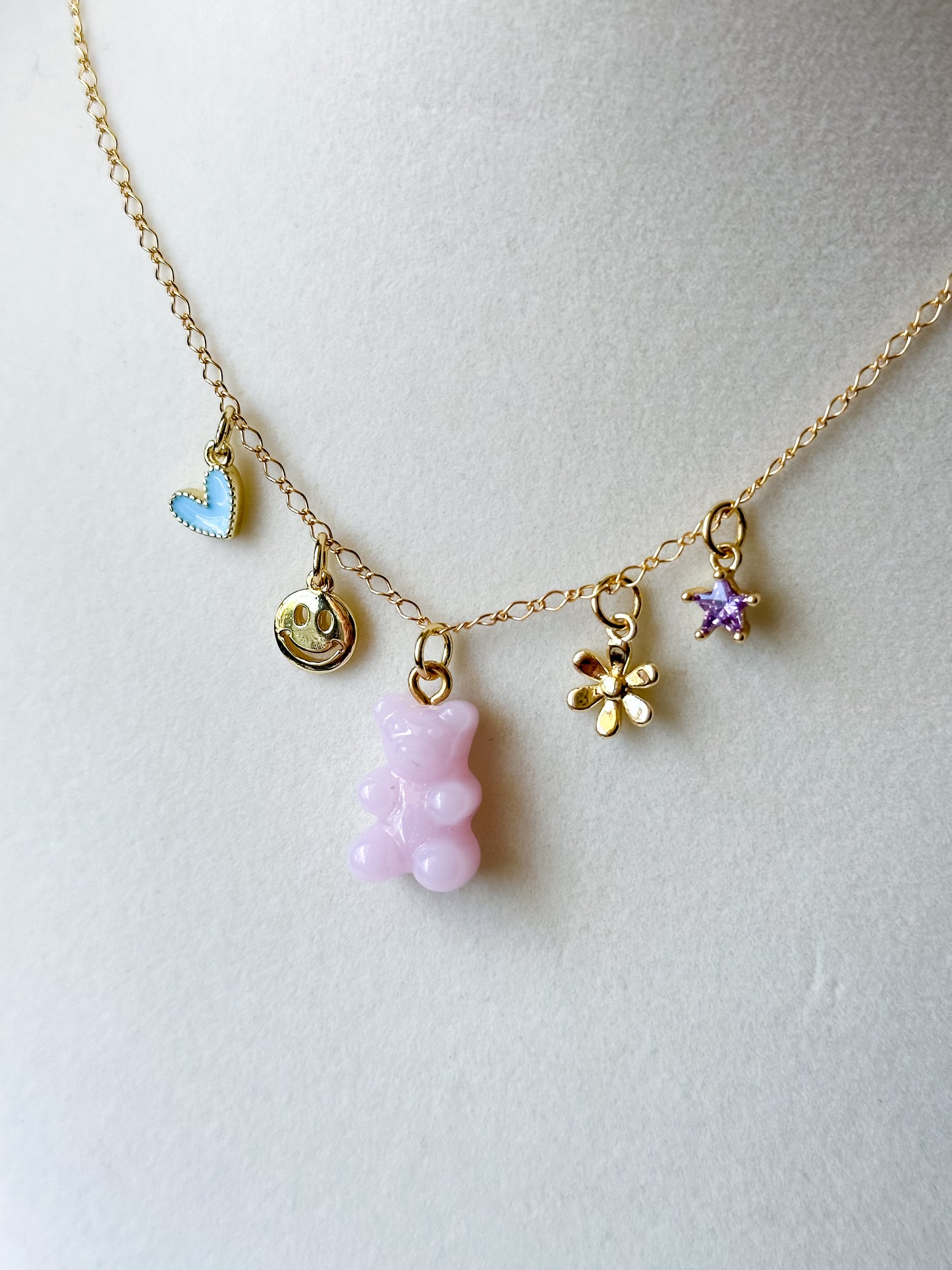 gummy bear charm necklace