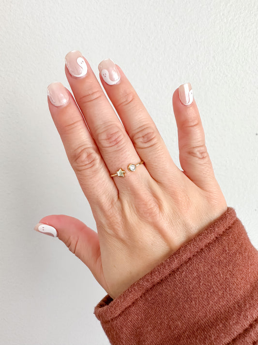 minimalist star ring