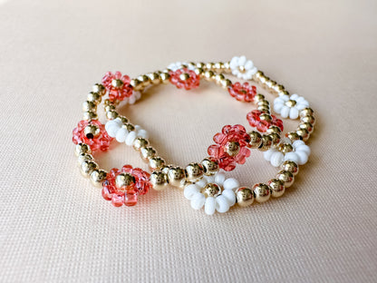 gilded floral bracelet