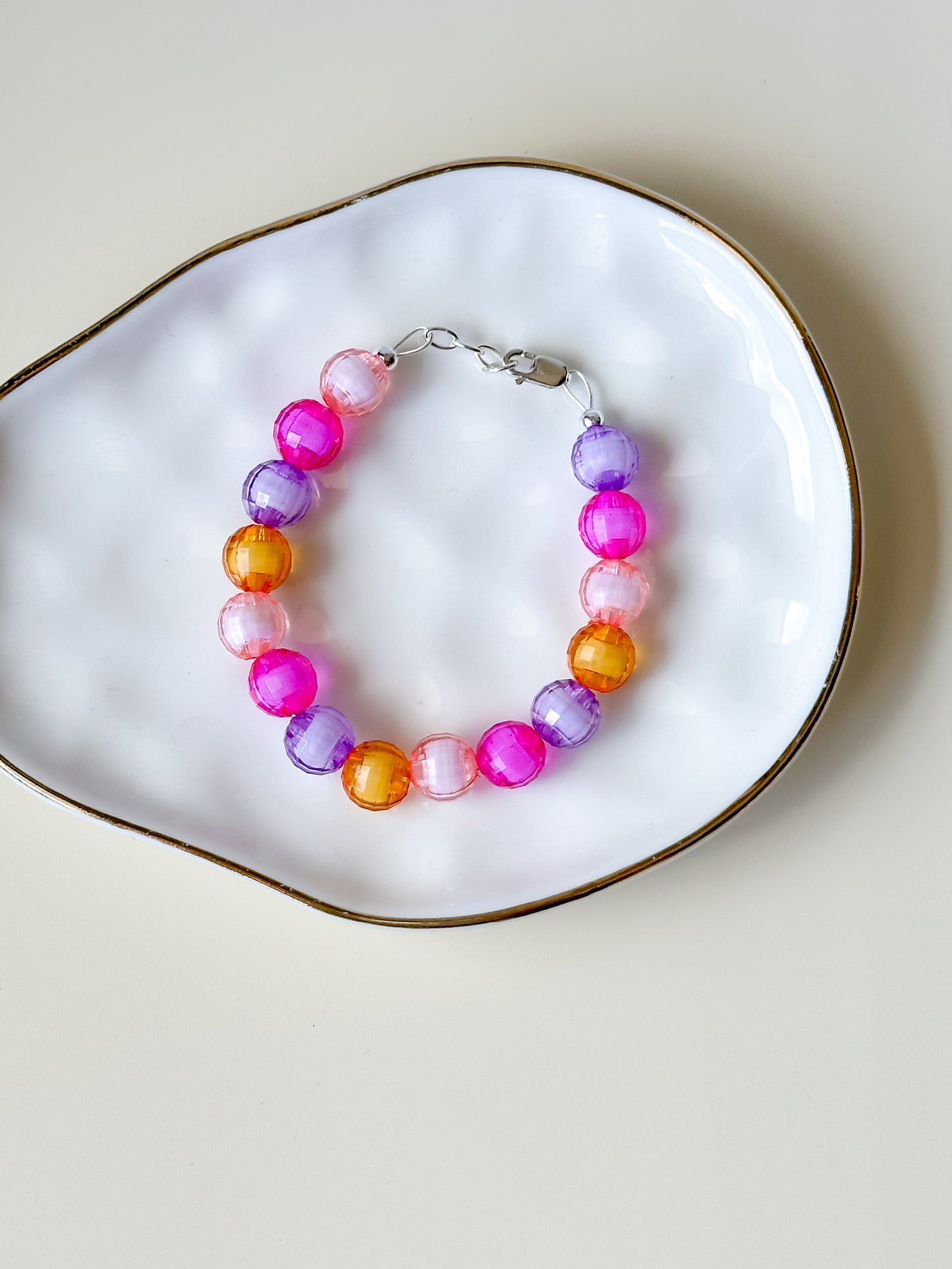 vibrant disco bracelet