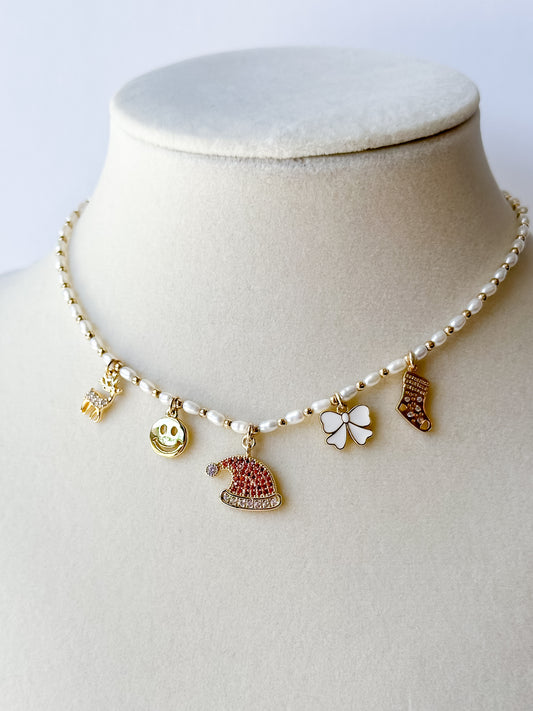 christmas charm necklace