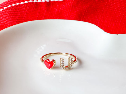 red love you ring