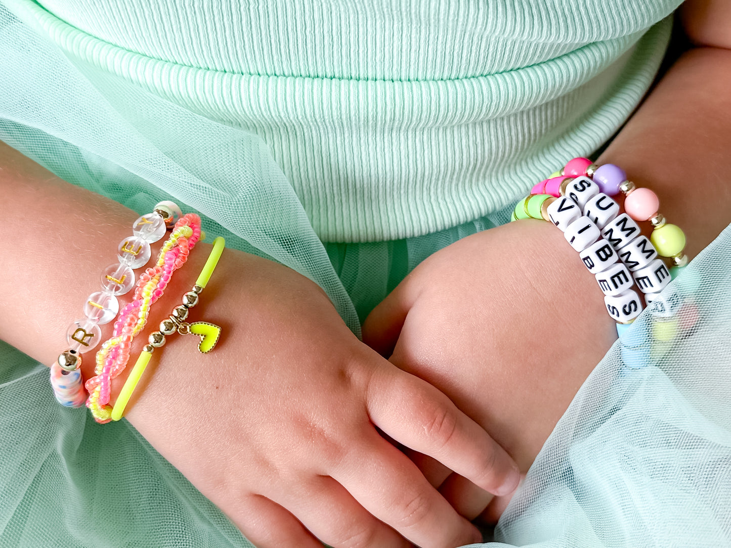 neon twist bracelet