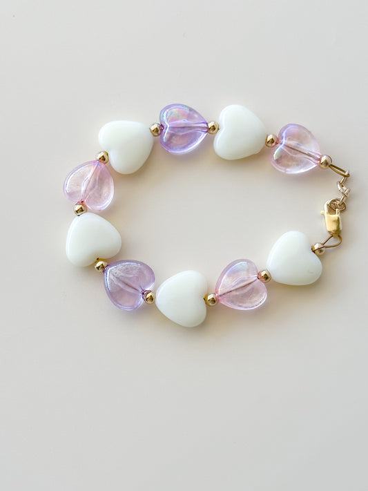 sugar plum heart bracelet