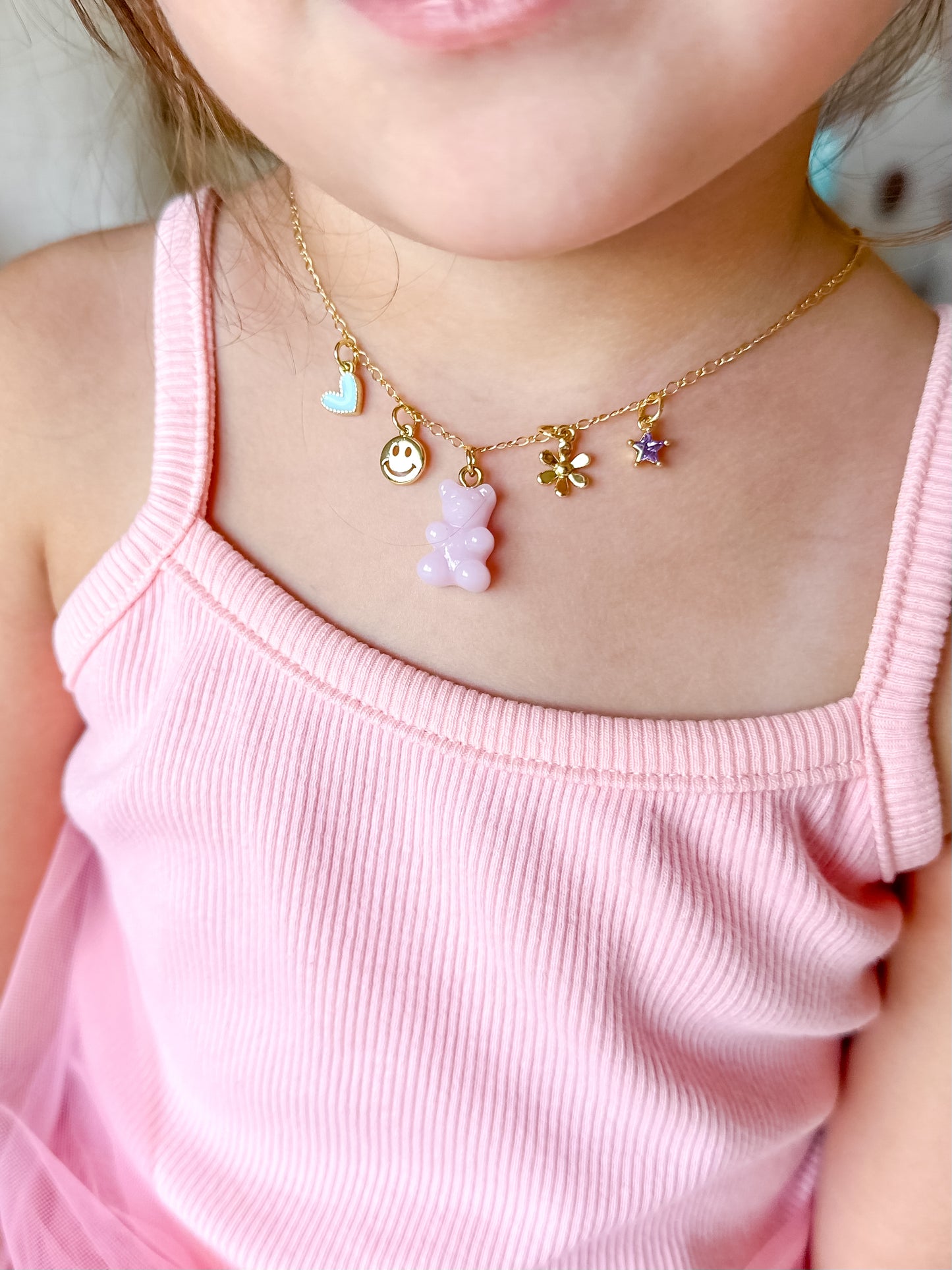 gummy bear charm necklace