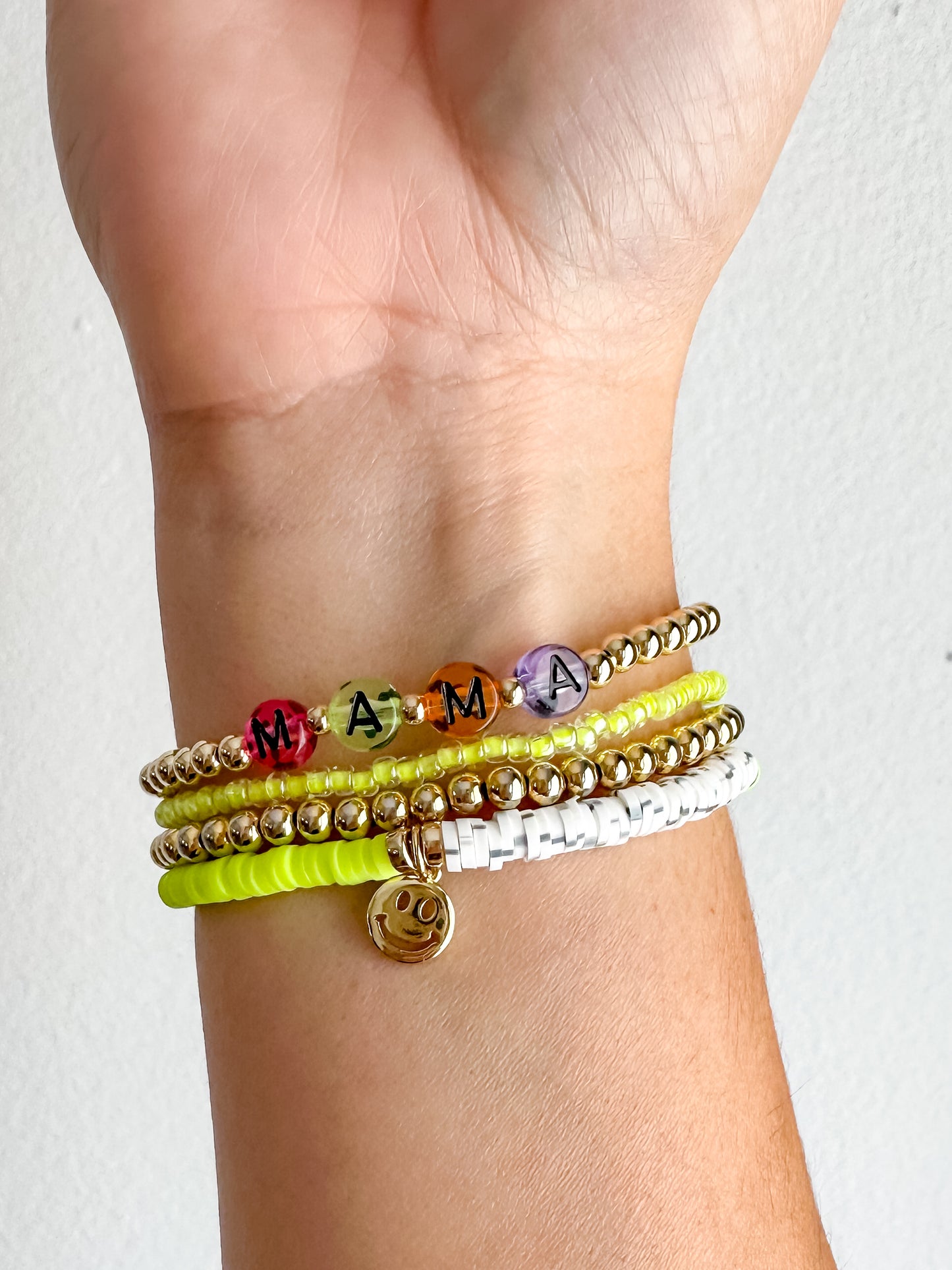 3mm neon stacker bracelet