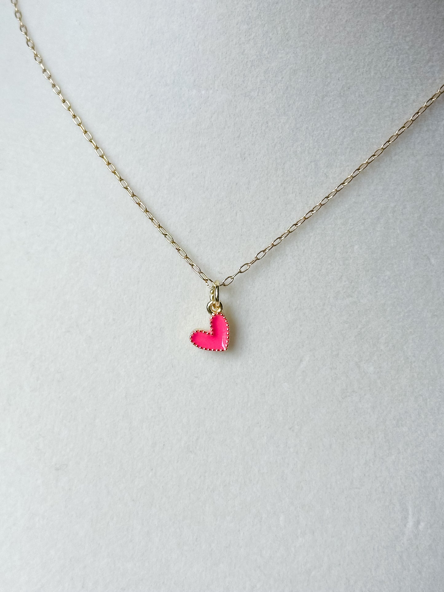 tiny heart necklace