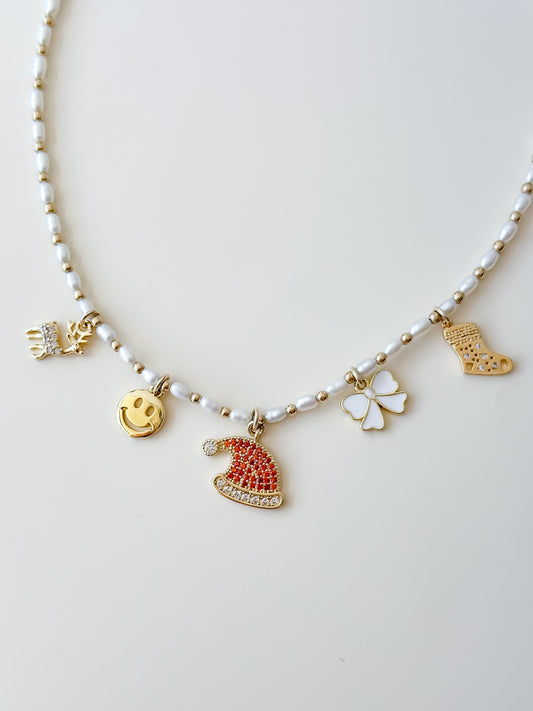 christmas charm necklace