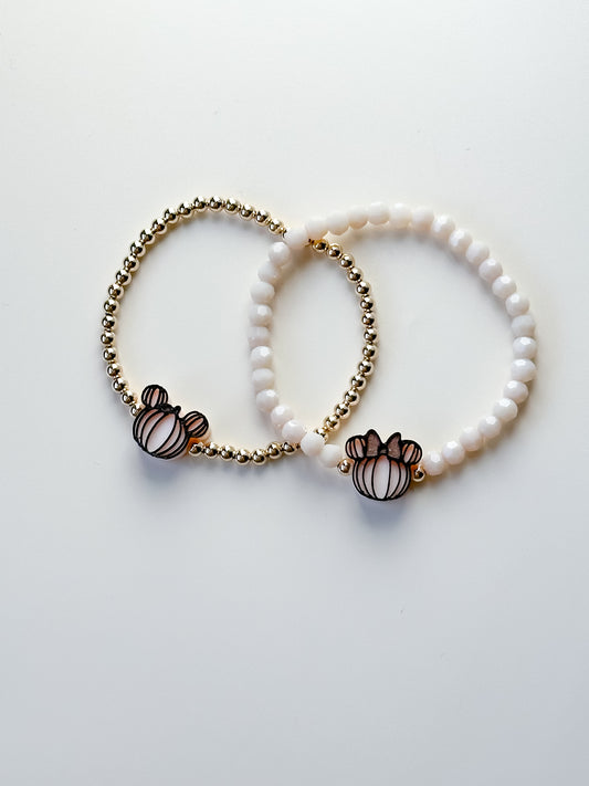 fall pumpkin mouse bracelet