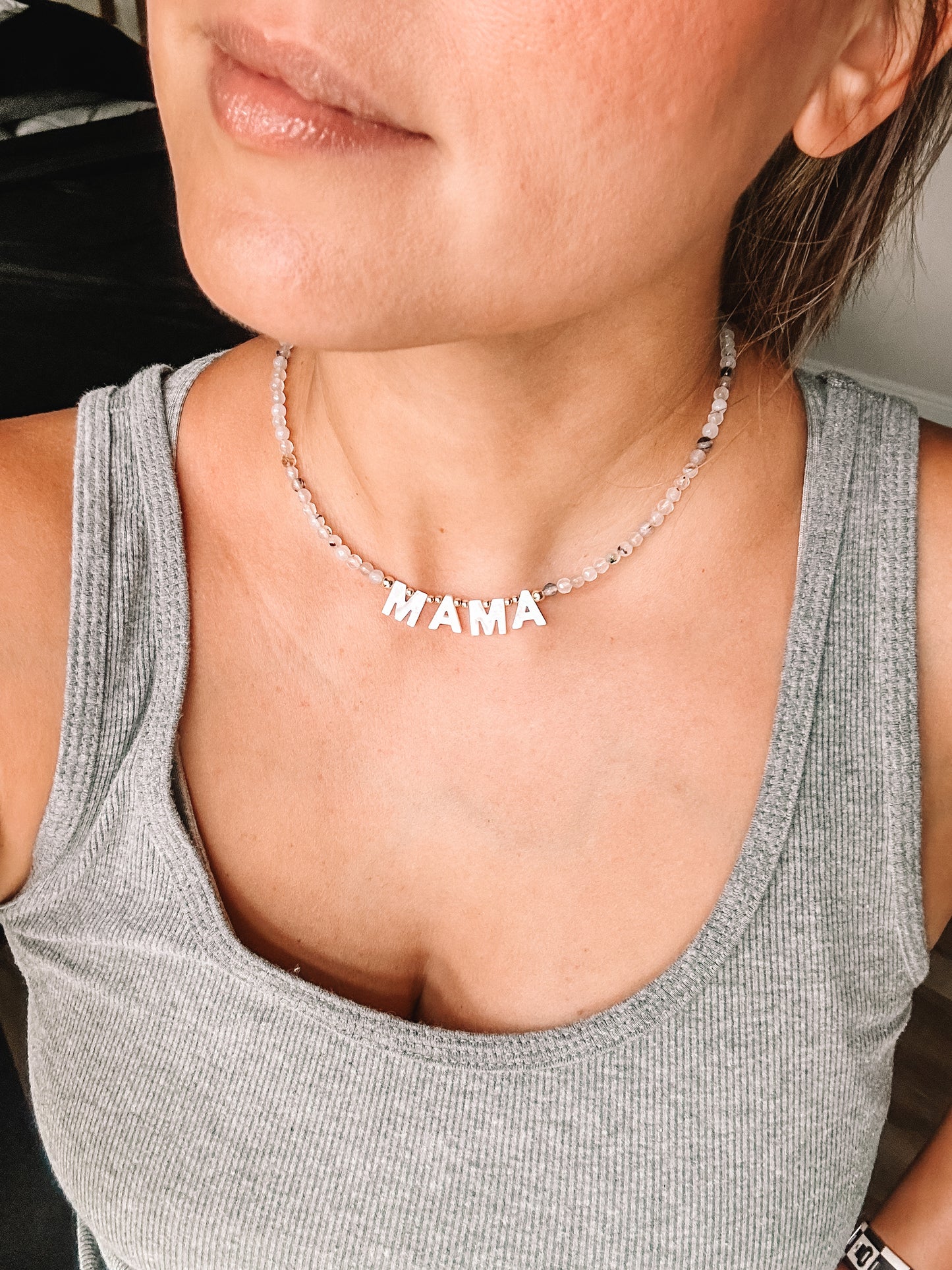 white cove name necklace