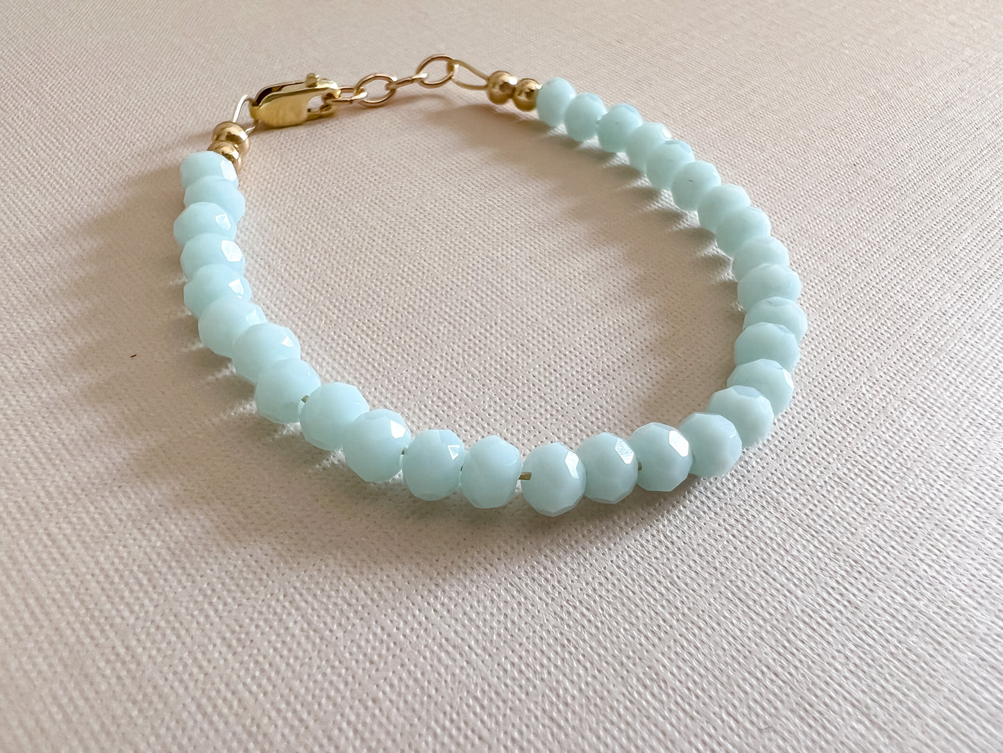 sky blue bracelet