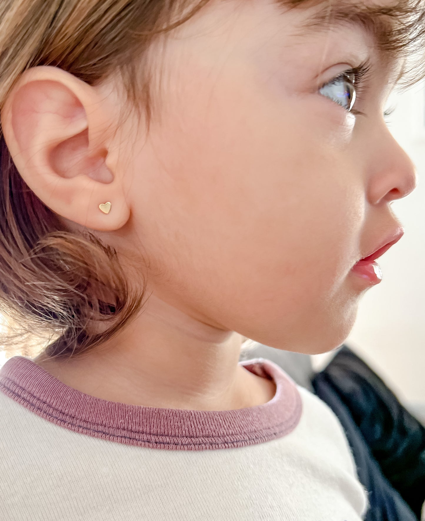 tiny heart earrings