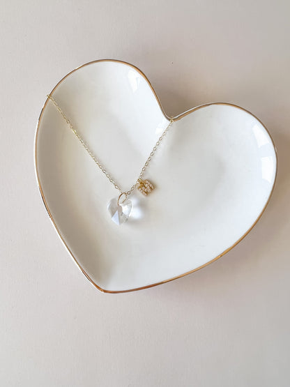 heart on a string necklace