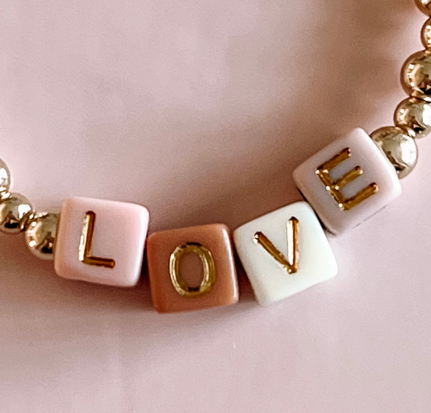 square letter necklace