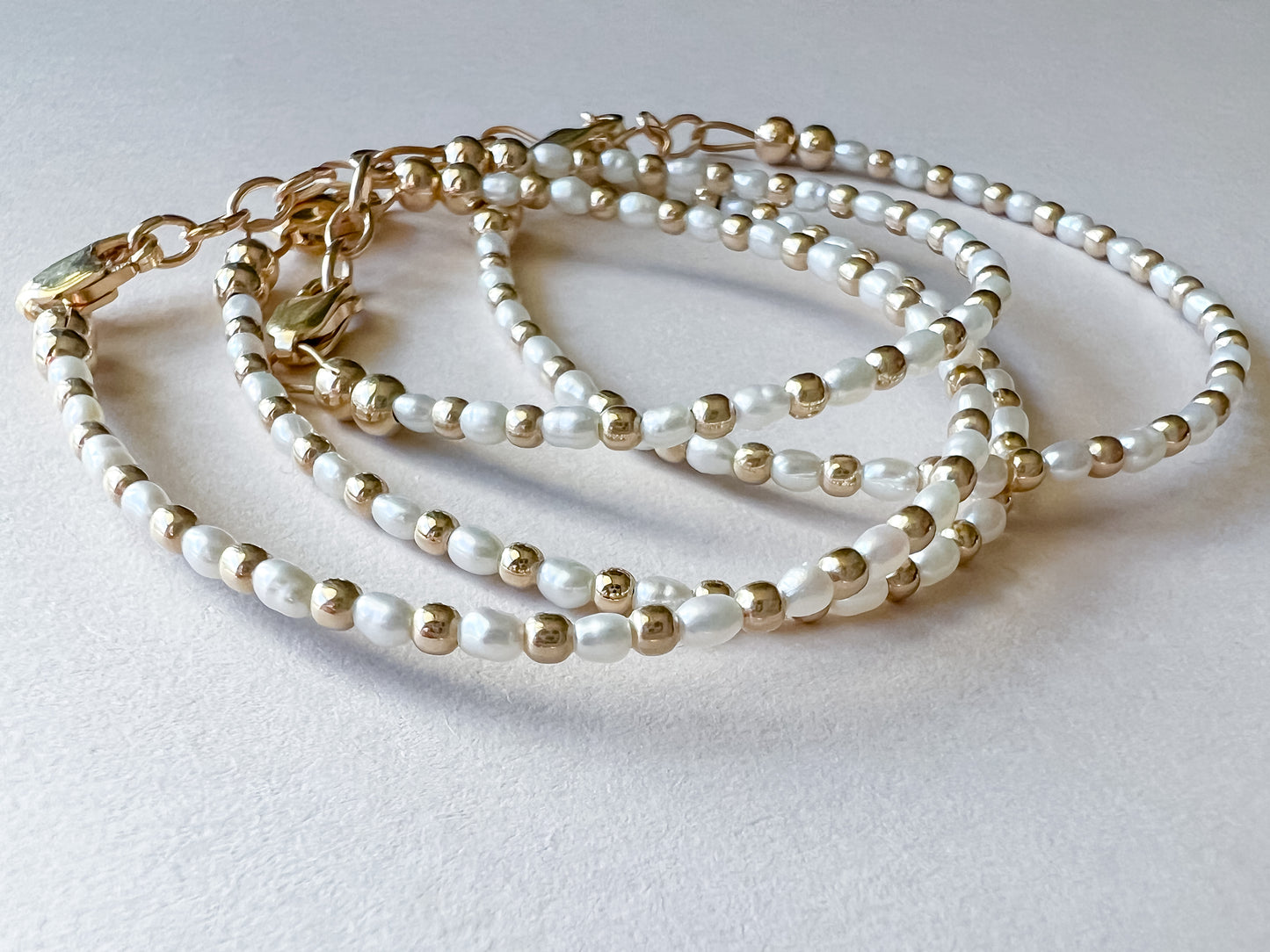 tiny pearl bracelet