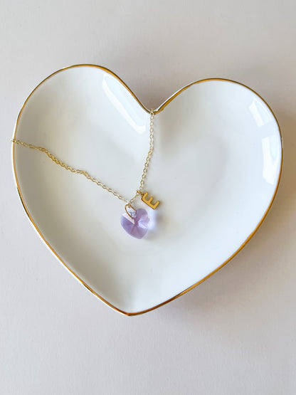 heart on a string necklace